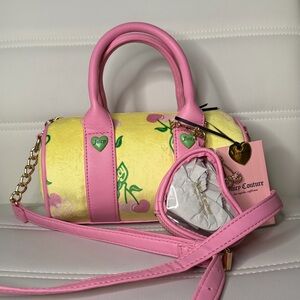 Juicy Couture Retro Cherry Barrel Crossbody Bag – Iris Yellow